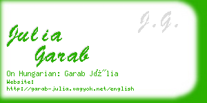 julia garab business card